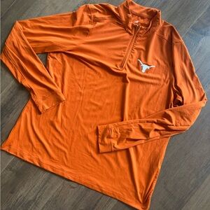 NWOT Antigua Texas Longhorns Burnt Orange 1/4 Zip Pullover